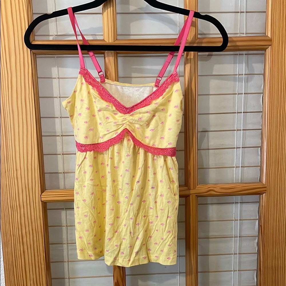 Yellow and Pink Women's Sleepwear